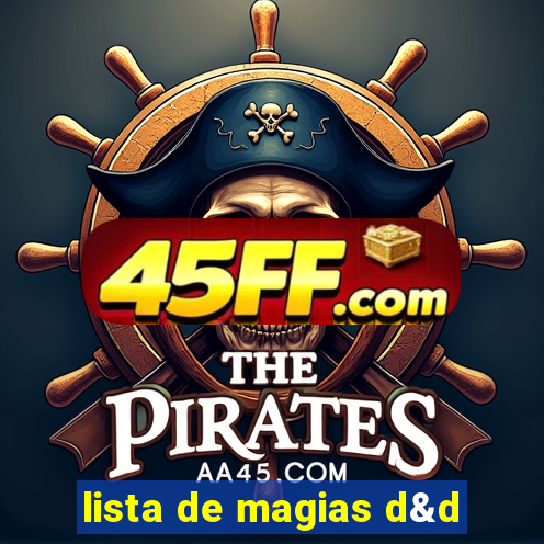 lista de magias d&d